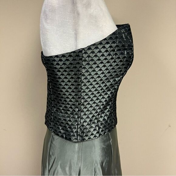 Scott McClintock green formal two piece dress Sz 2 - Picture 10 of 12